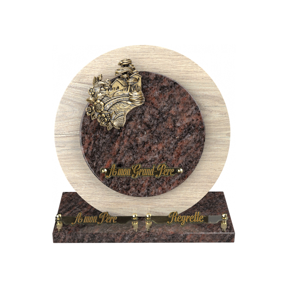Plaque funéraire DURAMEN – Plaques Funéraires Créations® – vue complémentaire