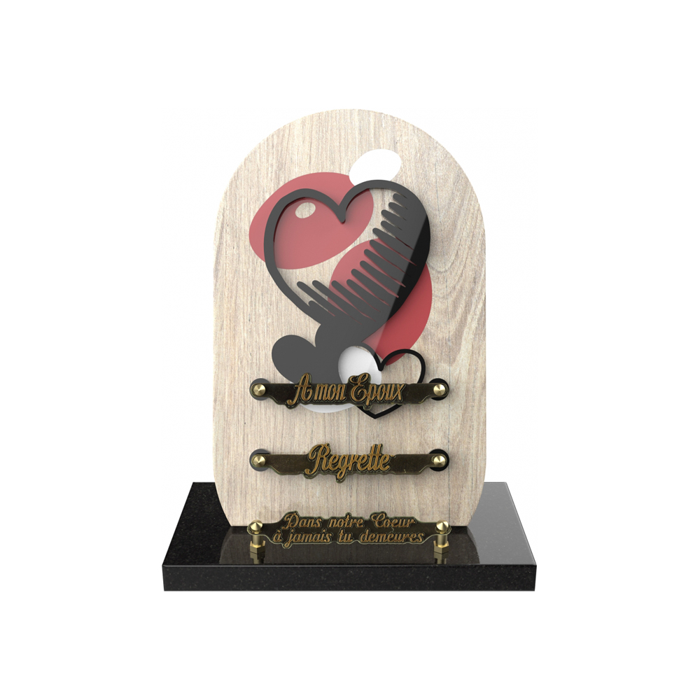 Plaque funéraire VERSET – Plaques Funéraires Créations® – vue complémentaire