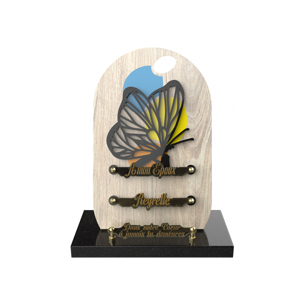 Plaque funéraire VERSET – Plaques Funéraires Créations® – vue complémentaire