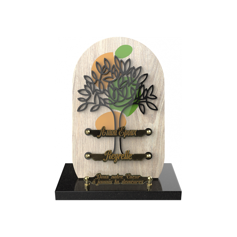 Plaque funéraire VERSET – Plaques Funéraires Créations®