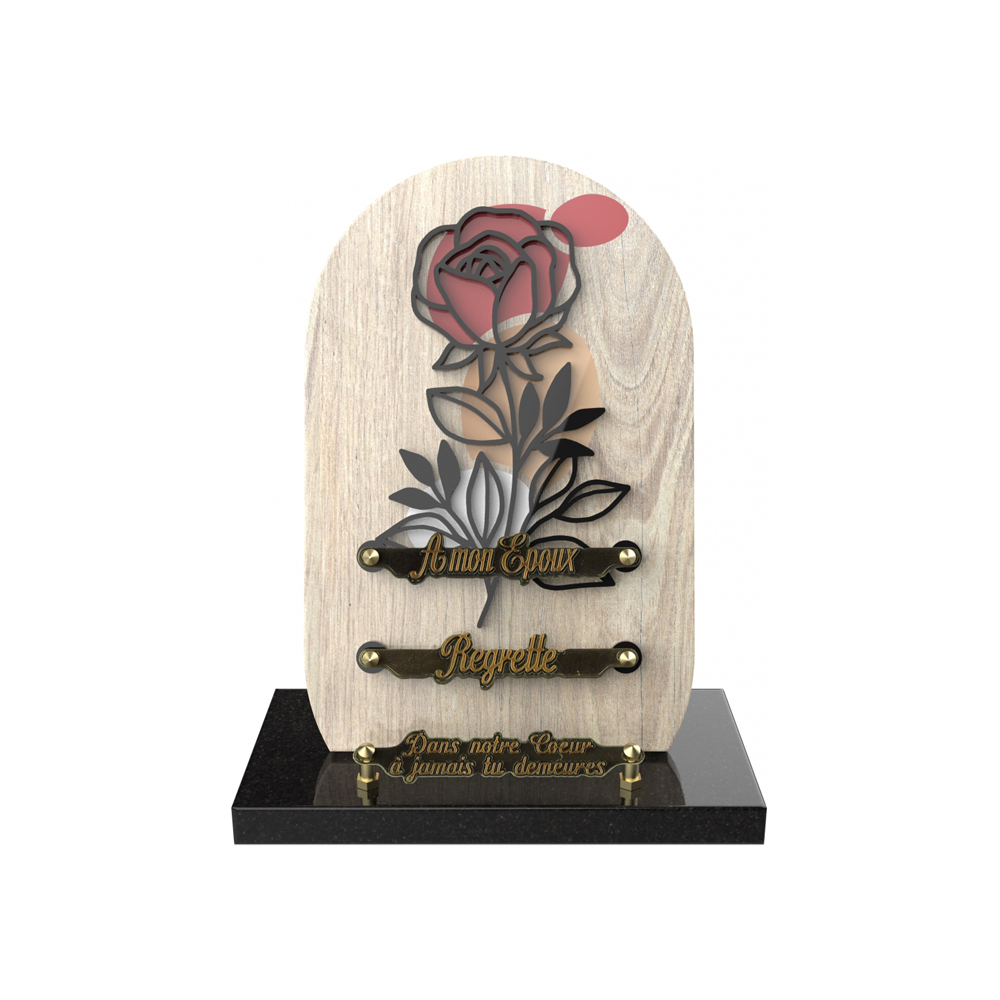 Plaque funéraire VERSET – Plaques Funéraires Créations® – vue complémentaire