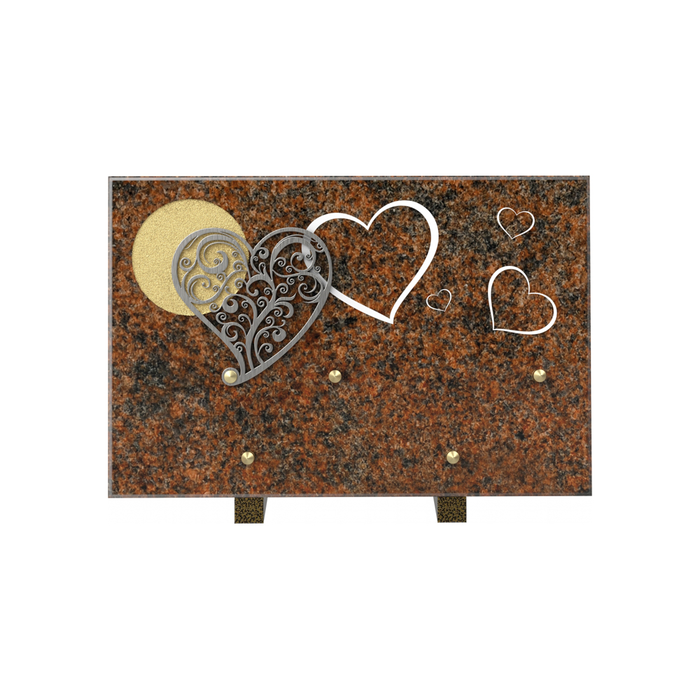 Plaque funéraire SOMPTUEUX – Plaques Funéraires Créations® – vue complémentaire