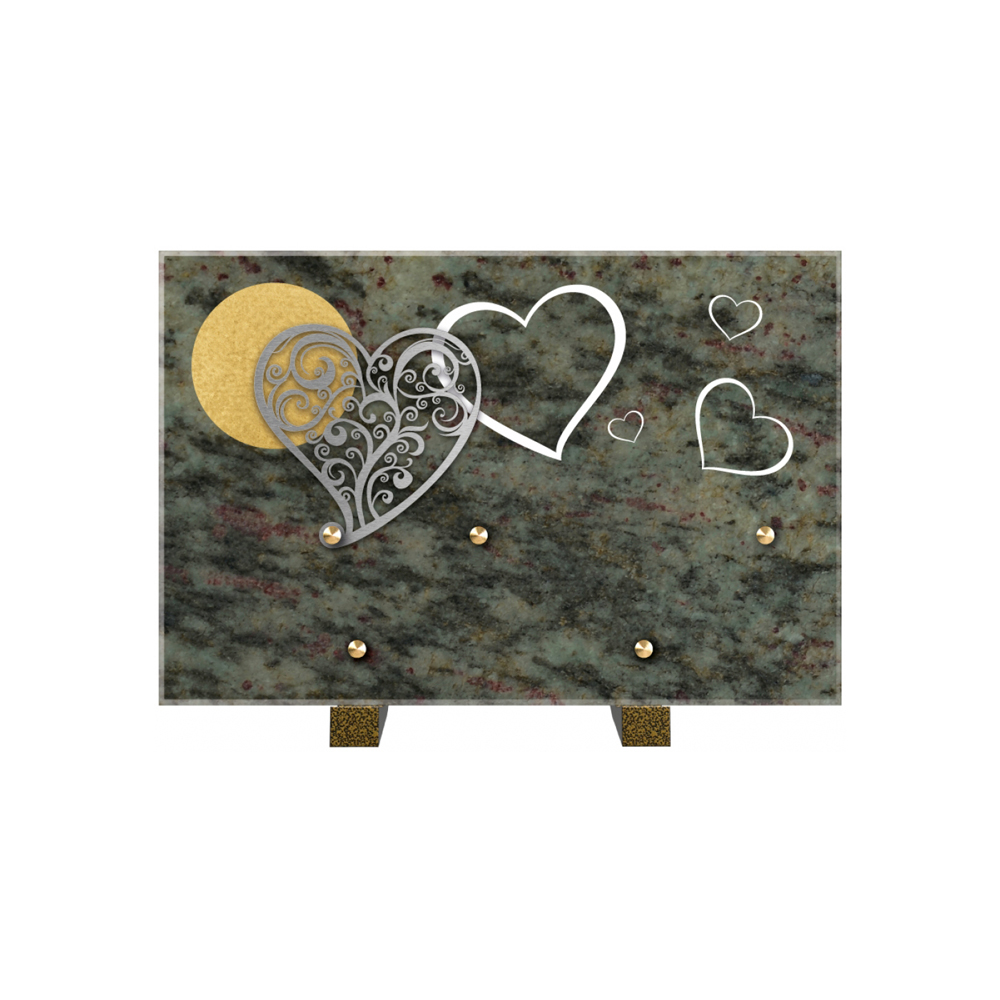 Plaque funéraire SOMPTUEUX – Plaques Funéraires Créations® – vue complémentaire