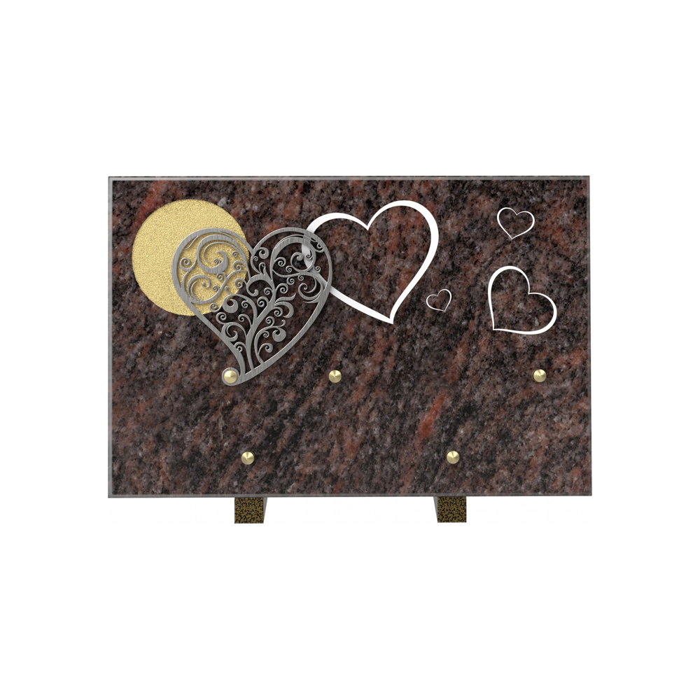 Plaque funéraire SOMPTUEUX – Plaques Funéraires Créations® – vue complémentaire