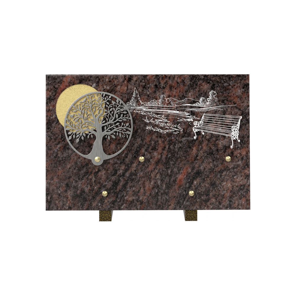 Plaque funéraire SOMPTUEUX – Plaques Funéraires Créations®
