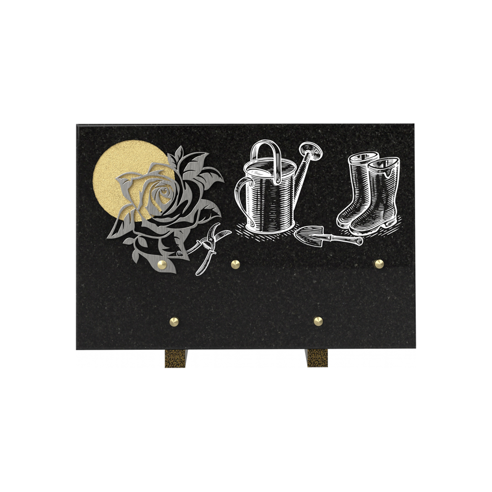 Plaque funéraire SOMPTUEUX – Plaques Funéraires Créations® – vue complémentaire