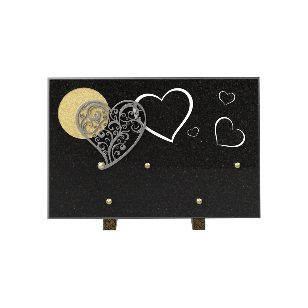 Plaque funéraire SOMPTUEUX – Plaques Funéraires Créations® – vue complémentaire