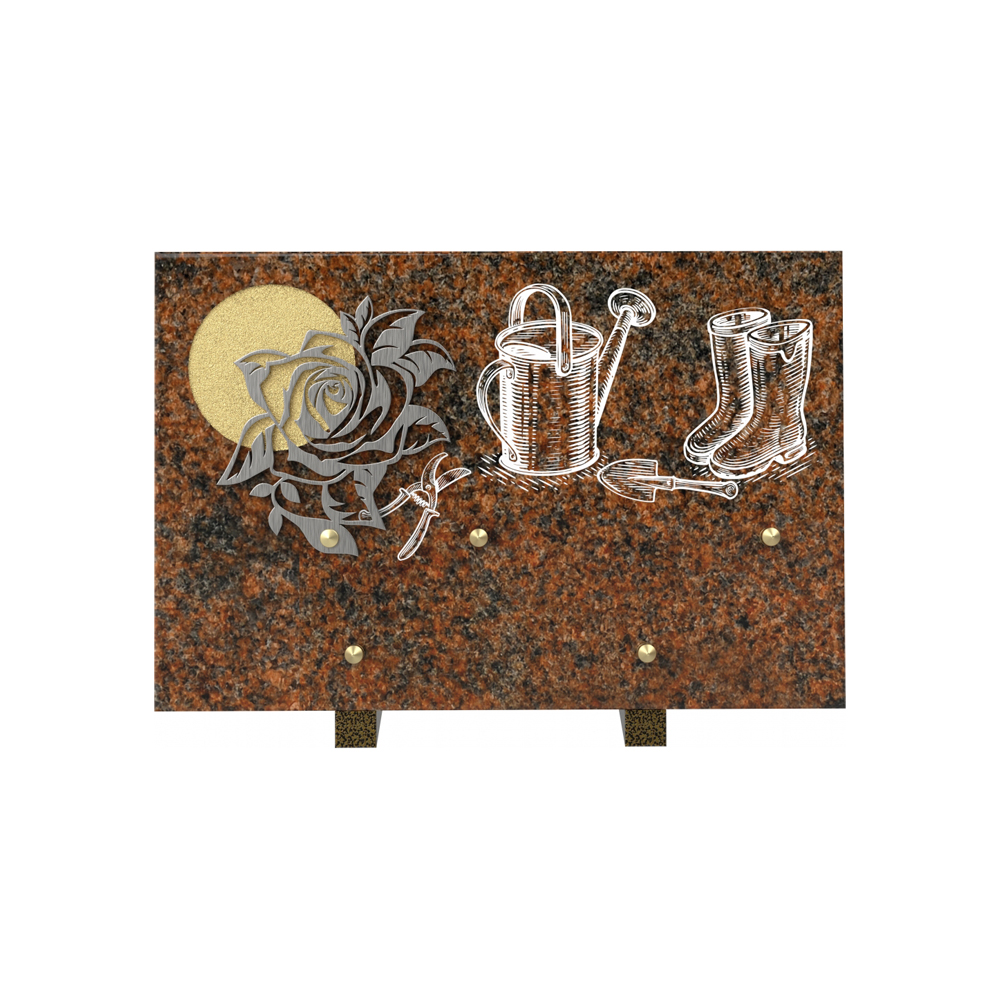 Plaque funéraire SOMPTUEUX – Plaques Funéraires Créations® – vue complémentaire