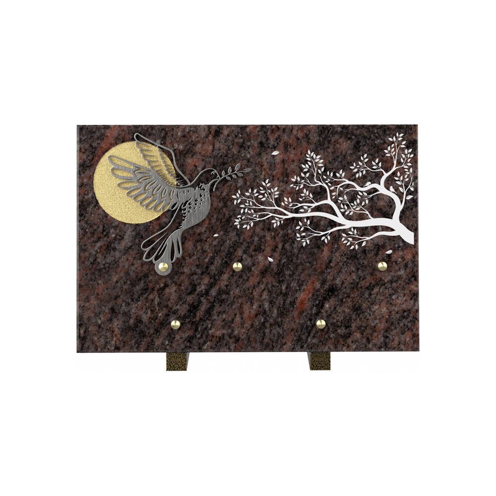 Plaque funéraire SOMPTUEUX – Plaques Funéraires Créations®
