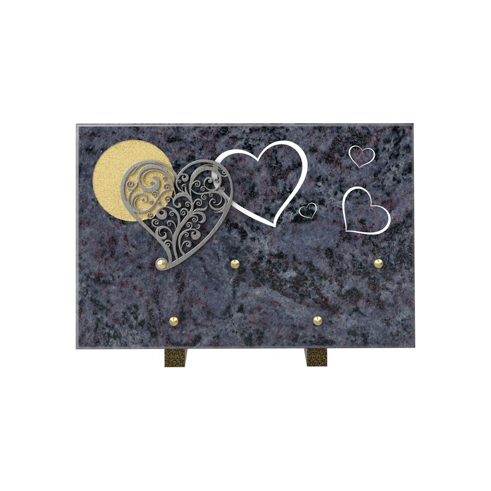 Plaque funéraire SOMPTUEUX – Plaques Funéraires Créations® – vue complémentaire