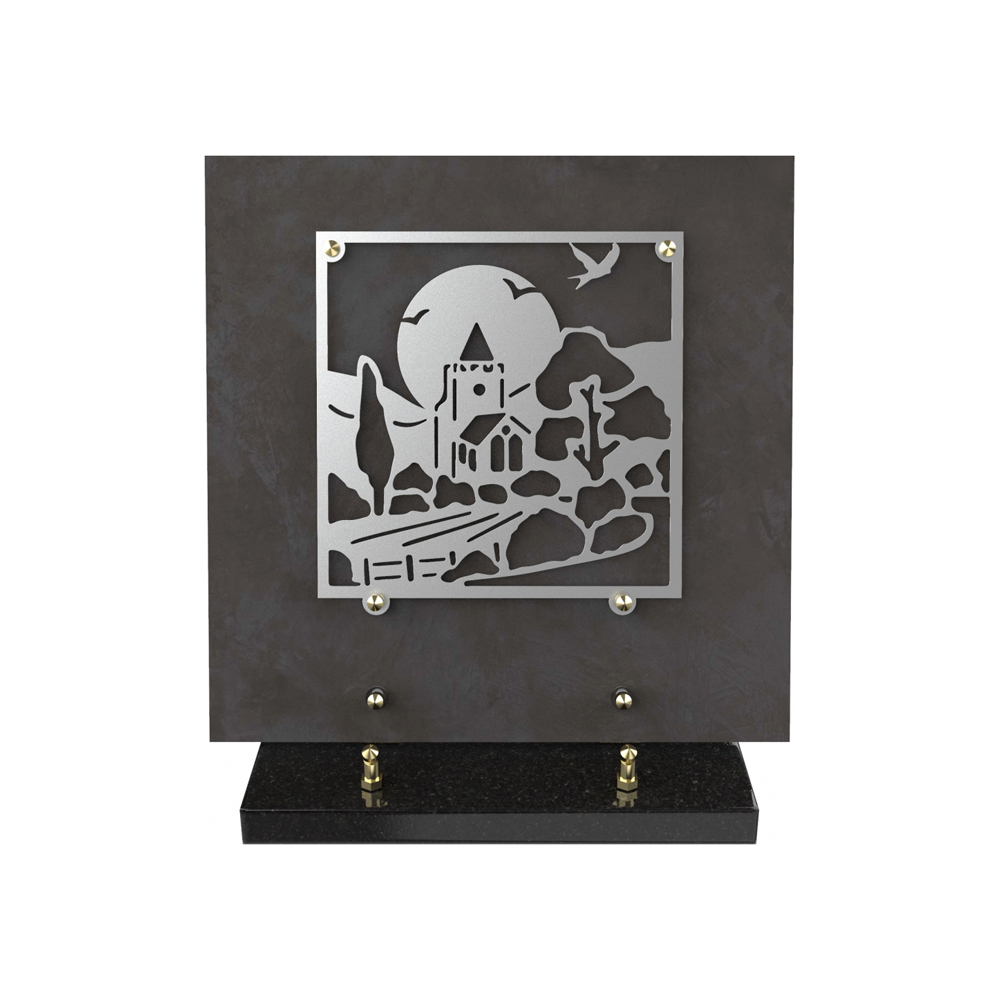 Plaque funéraire BRILLA – Plaques Funéraires Créations® – vue complémentaire