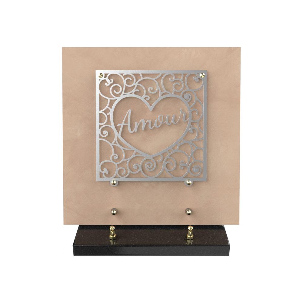 Plaque funéraire BRILLA – Plaques Funéraires Créations® – vue complémentaire