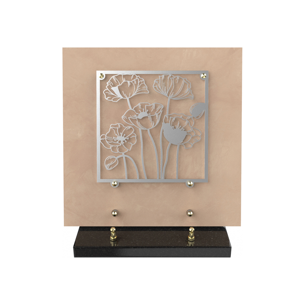 Plaque funéraire BRILLA – Plaques Funéraires Créations® – vue complémentaire