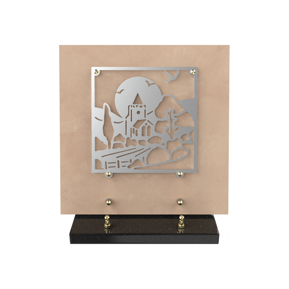Plaque funéraire BRILLA – Plaques Funéraires Créations® – vue complémentaire