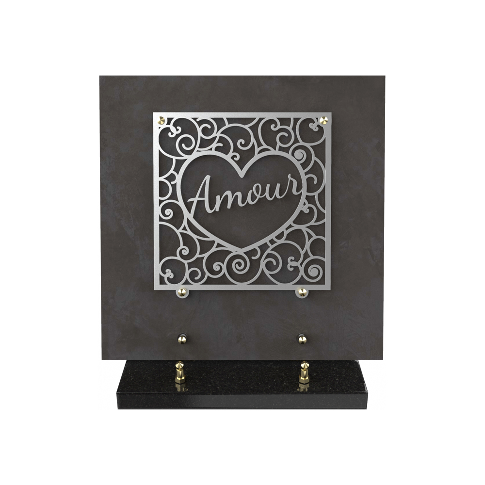 Plaque funéraire BRILLA – Plaques Funéraires Créations® – vue complémentaire