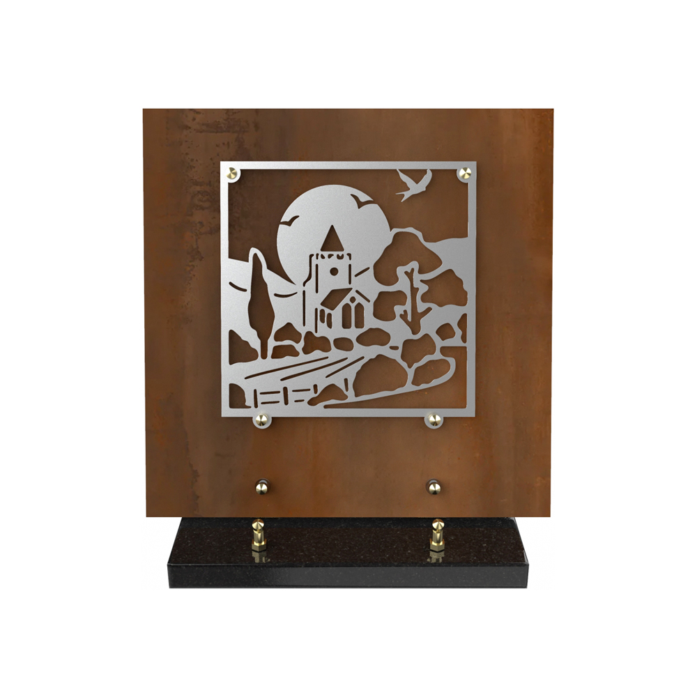 Plaque funéraire BRILLA – Plaques Funéraires Créations® – vue complémentaire