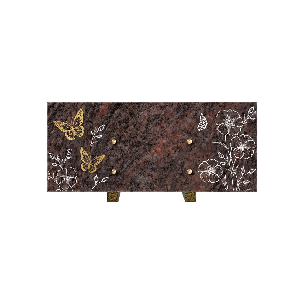 Plaque funéraire ÉDEN – Plaques Funéraires Créations® – vue complémentaire
