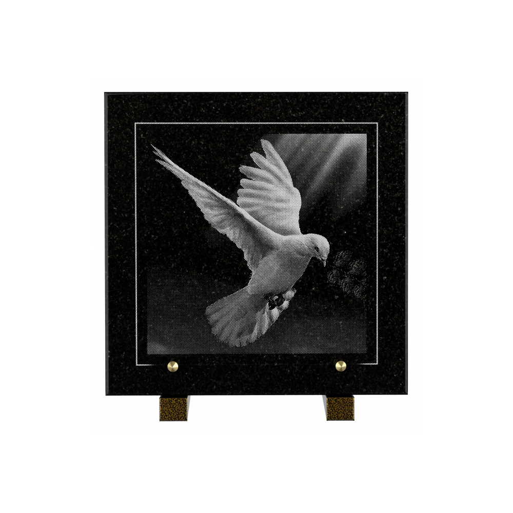 Plaque funéraire ÉVOCATION – Plaques Funéraires Créations® – vue complémentaire
