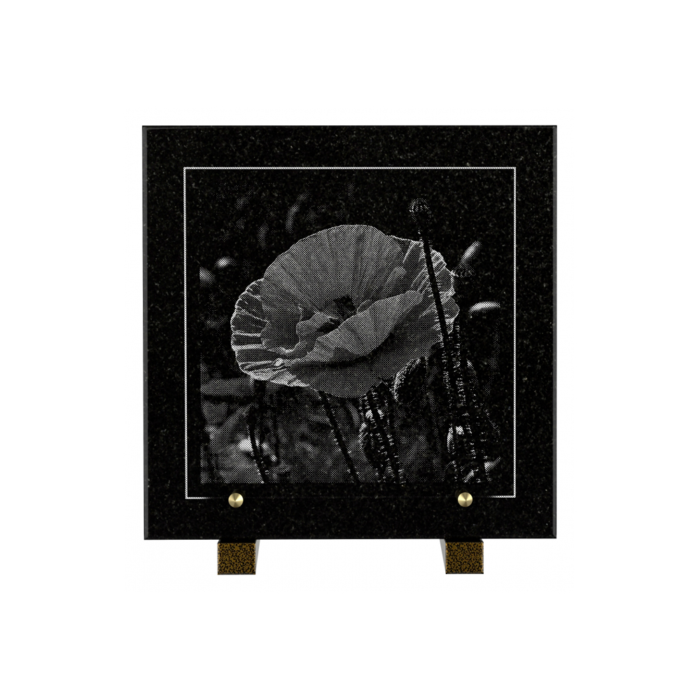 Plaque funéraire ÉVOCATION – Plaques Funéraires Créations® – vue complémentaire