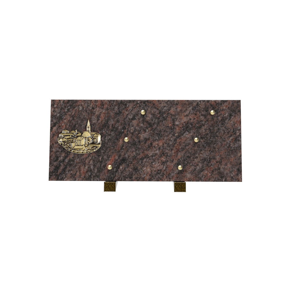 Plaque funéraire ÉLYSÉE – Plaques Funéraires Créations® – vue complémentaire