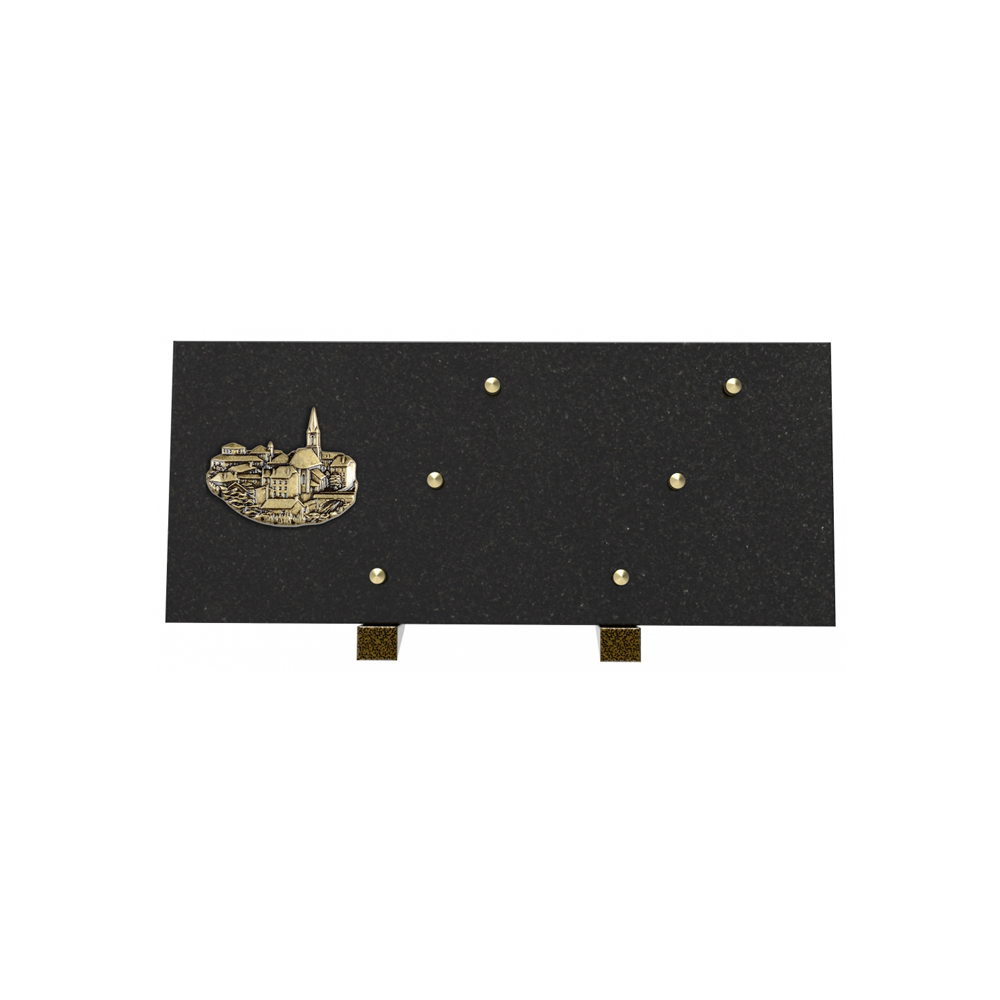 Plaque funéraire ÉLYSÉE – Plaques Funéraires Créations® – vue complémentaire