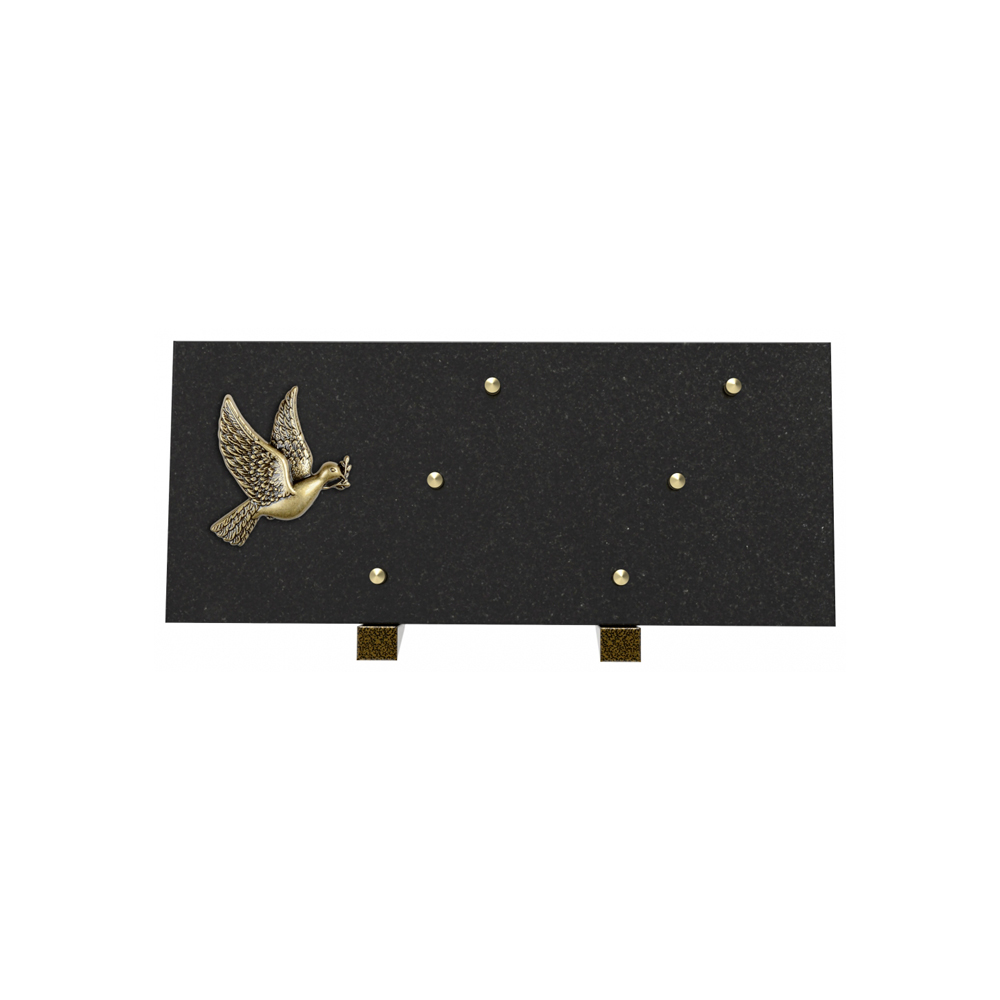 Plaque funéraire ÉLYSÉE – Plaques Funéraires Créations® – vue complémentaire
