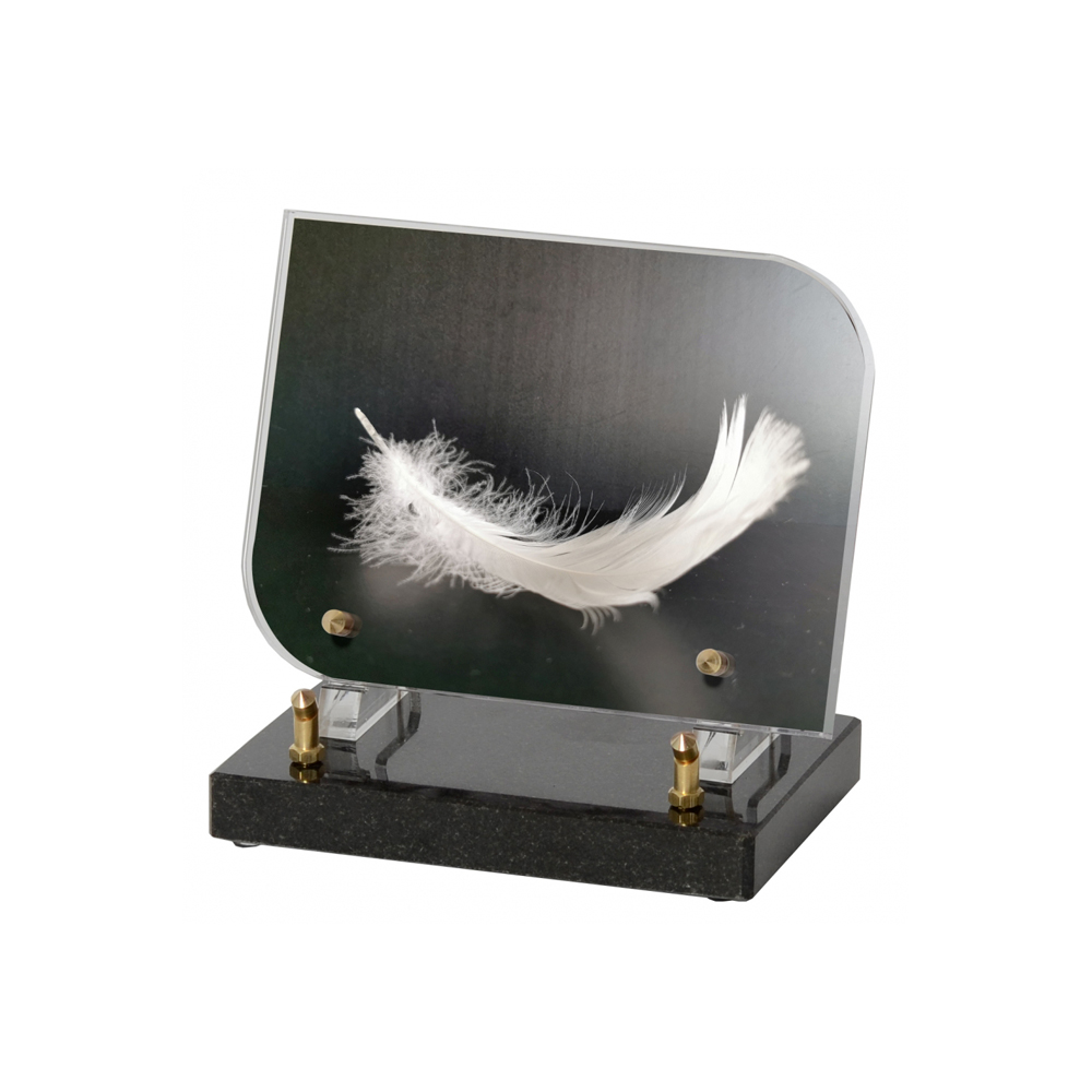 Plaque funéraire RECTANGLE ARRONDI – Plaques Funéraires Créations® – vue complémentaire