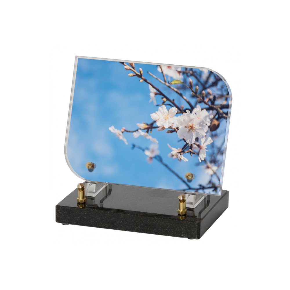 Plaque funéraire RECTANGLE ARRONDI – Plaques Funéraires Créations® – vue complémentaire