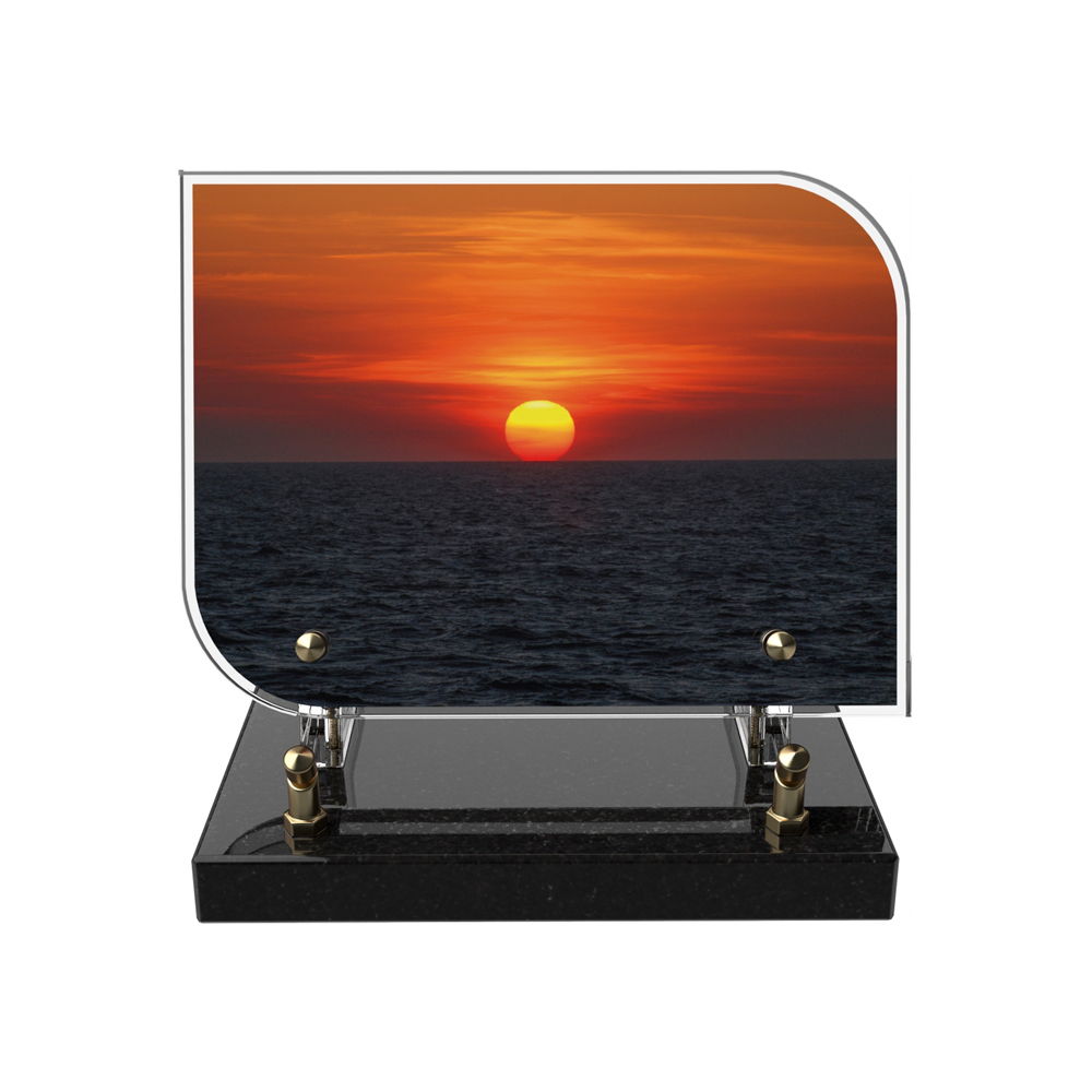 Plaque funéraire RECTANGLE ARRONDI – Plaques Funéraires Créations® – vue complémentaire