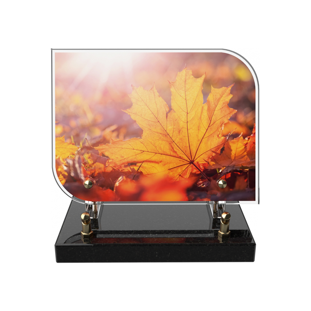 Plaque funéraire RECTANGLE ARRONDI – Plaques Funéraires Créations® – vue complémentaire