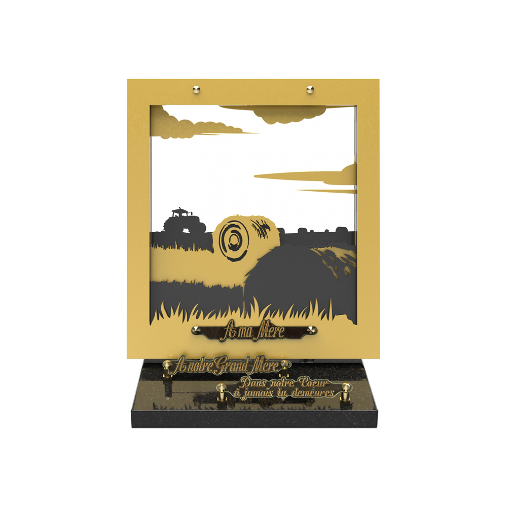 Plaque funéraire LIGHT BOX – Plaques Funéraires Créations®