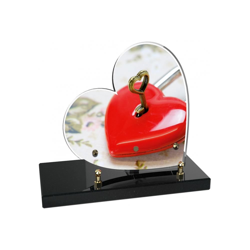 Plaque funéraire PETIT COEUR – Plaques Funéraires Créations®