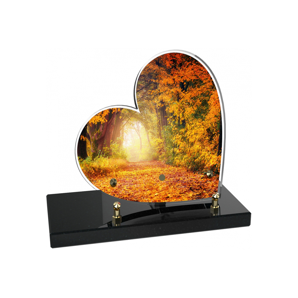 Plaque funéraire PETIT COEUR – Plaques Funéraires Créations® – vue complémentaire