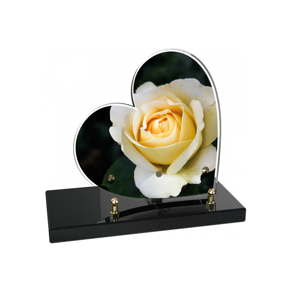 Plaque funéraire PETIT COEUR – Plaques Funéraires Créations® – vue complémentaire