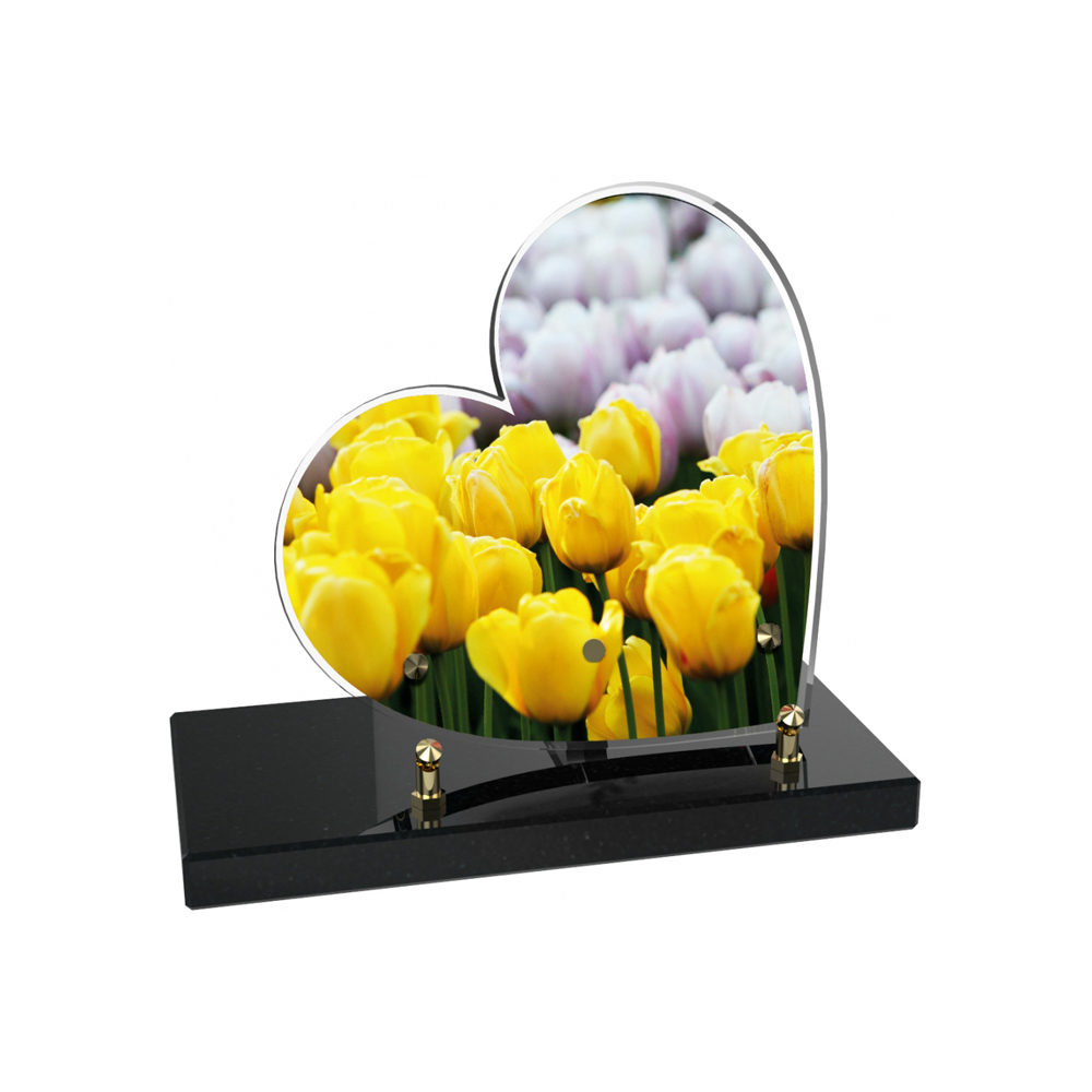 Plaque funéraire PETIT COEUR – Plaques Funéraires Créations® – vue complémentaire