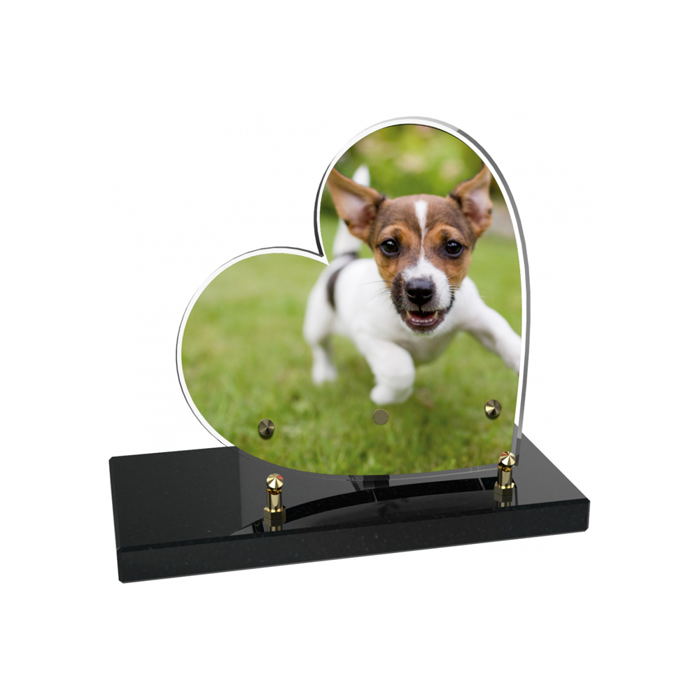 Plaque funéraire PETIT COEUR – Plaques Funéraires Créations® – vue complémentaire