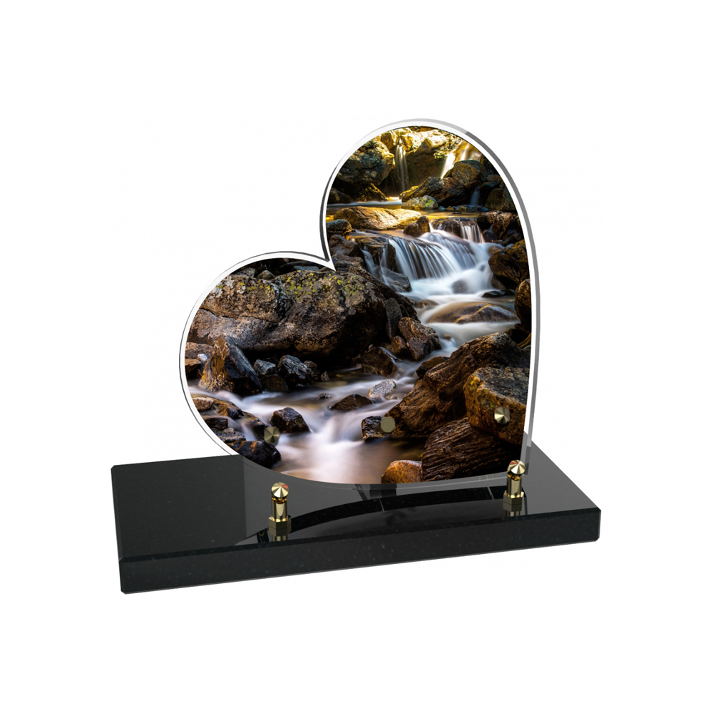 Plaque funéraire PETIT COEUR – Plaques Funéraires Créations® – vue complémentaire