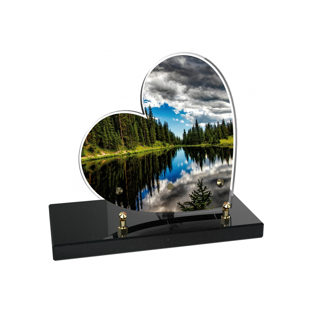 Plaque funéraire PETIT COEUR – Plaques Funéraires Créations® – vue complémentaire