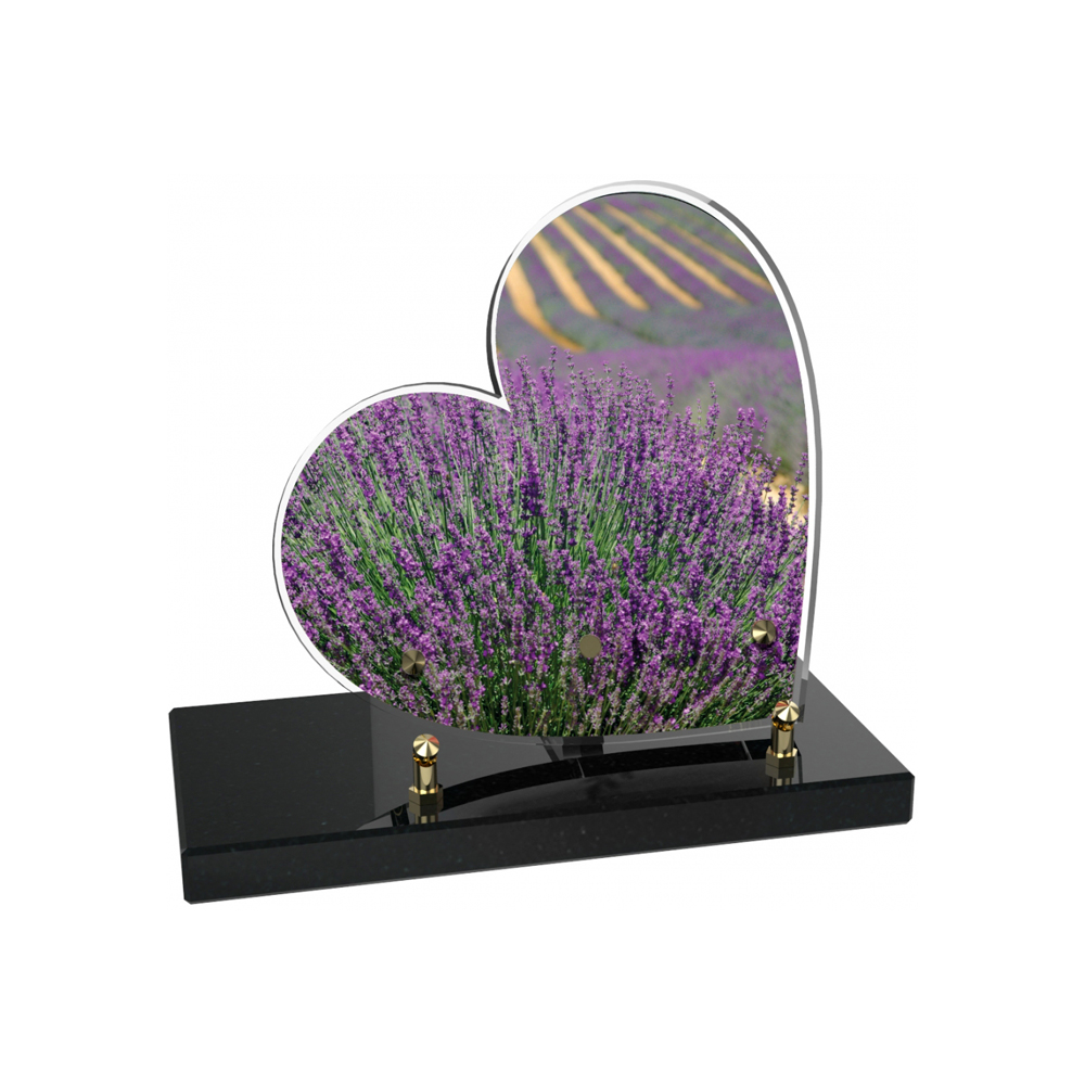 Plaque funéraire PETIT COEUR – Plaques Funéraires Créations® – vue complémentaire