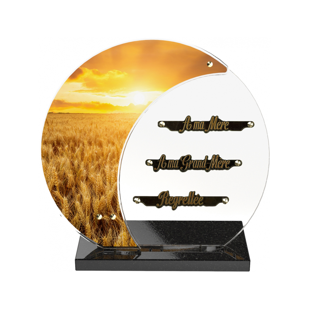 Plaque funéraire LUNA – Plaques Funéraires Créations®