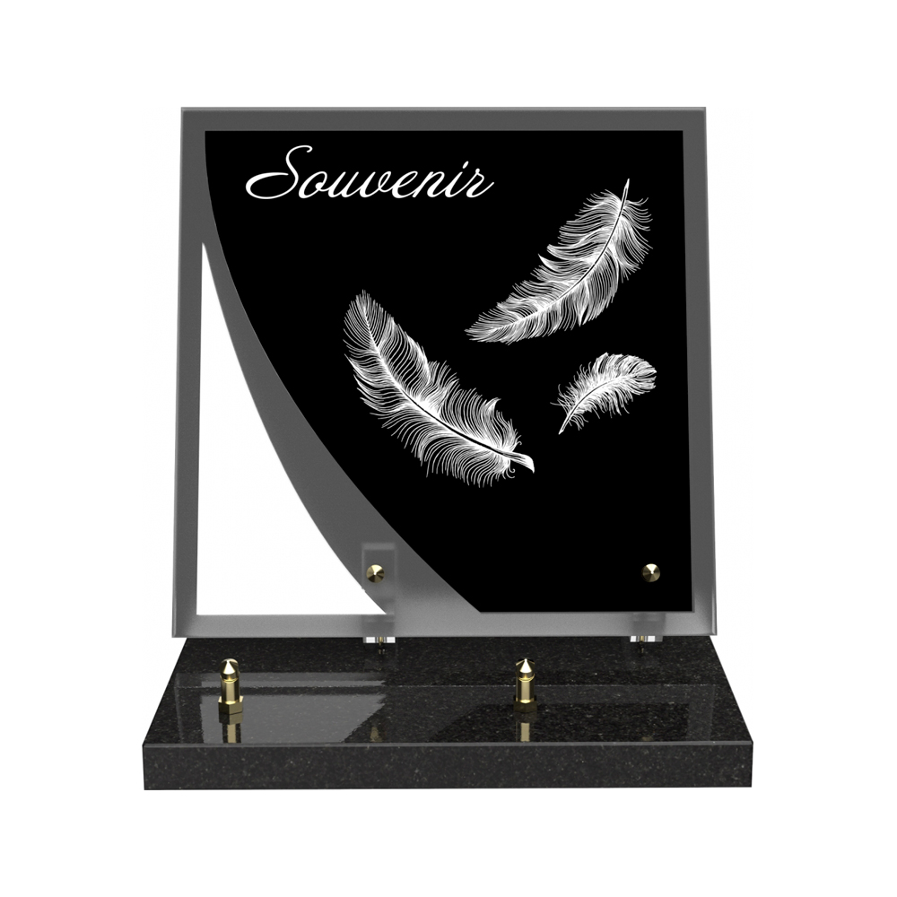 Plaque funéraire NOCTURNE – Plaques Funéraires Créations® – vue complémentaire