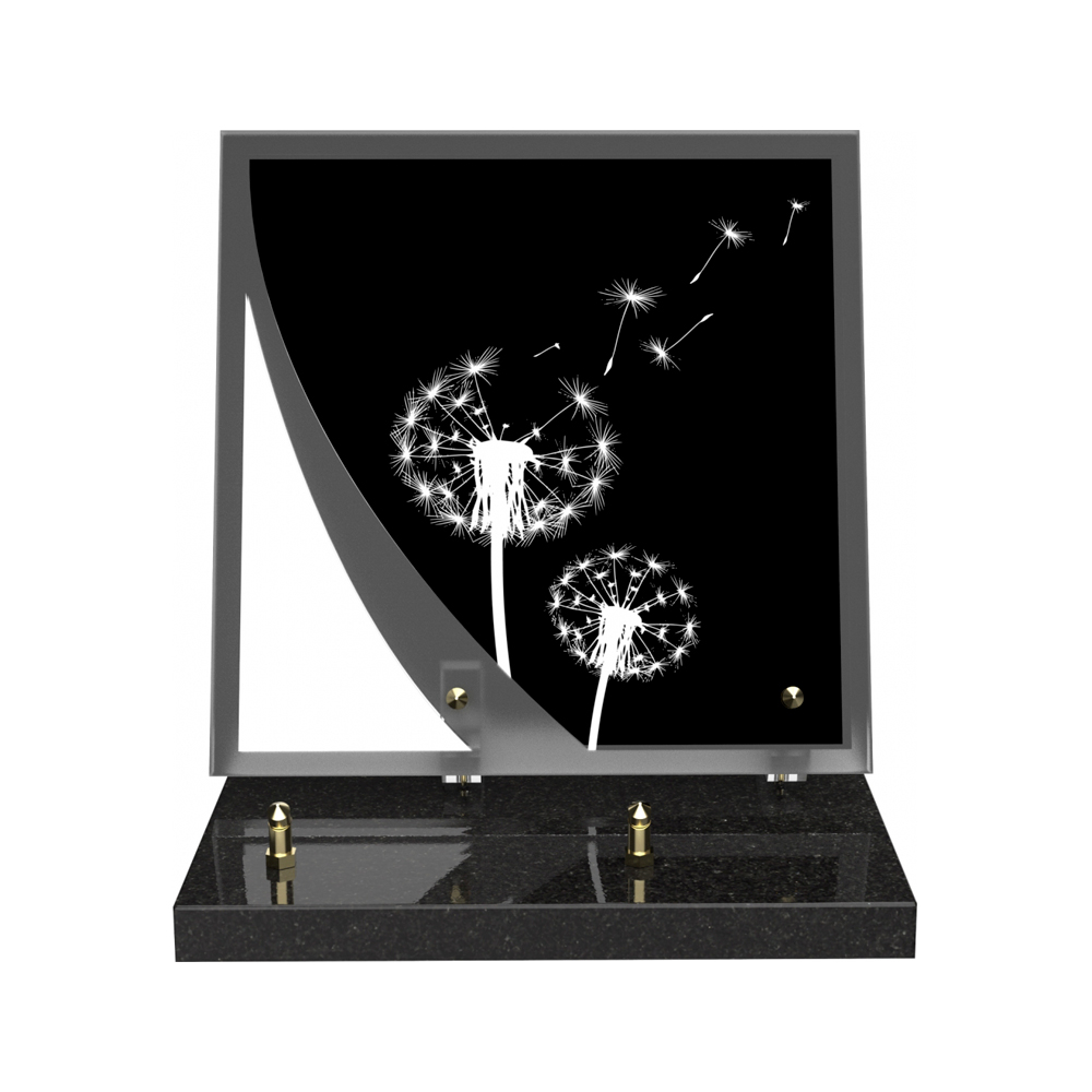 Plaque funéraire NOCTURNE – Plaques Funéraires Créations® – vue complémentaire