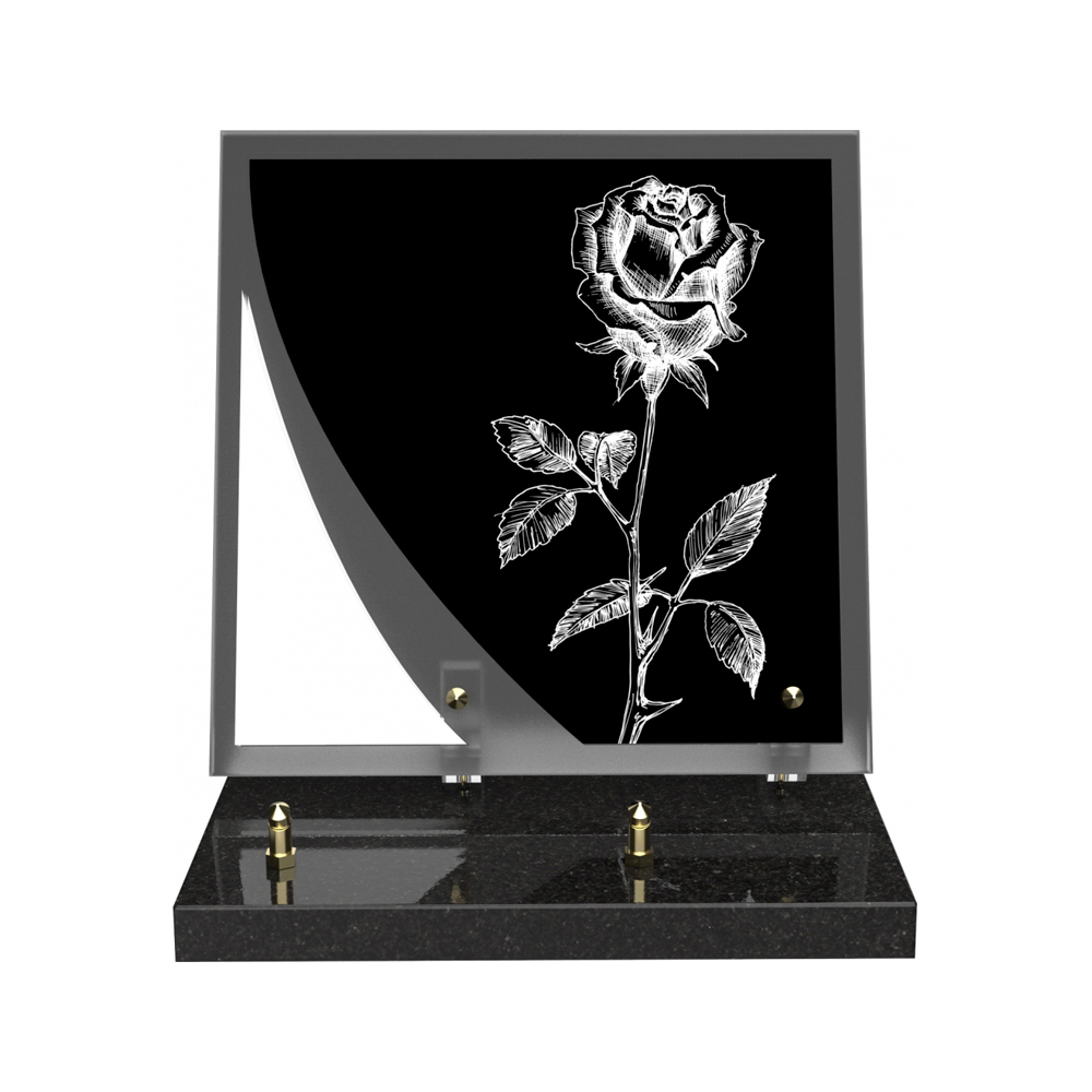 Plaque funéraire NOCTURNE – Plaques Funéraires Créations® – vue complémentaire