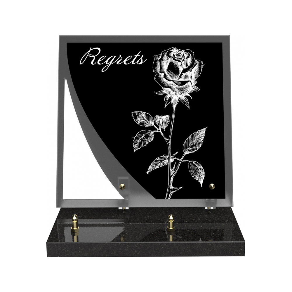Plaque funéraire NOCTURNE – Plaques Funéraires Créations® – vue complémentaire