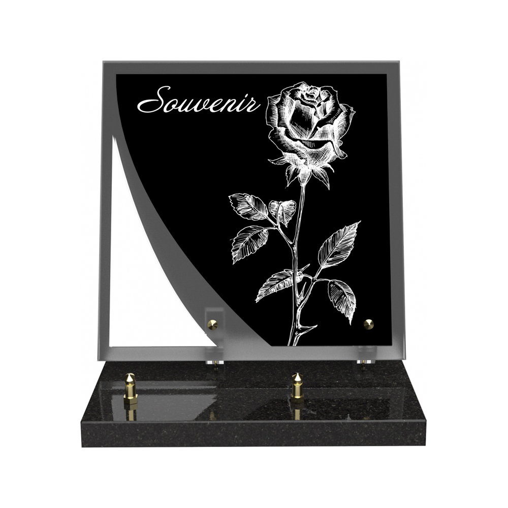 Plaque funéraire NOCTURNE – Plaques Funéraires Créations® – vue complémentaire