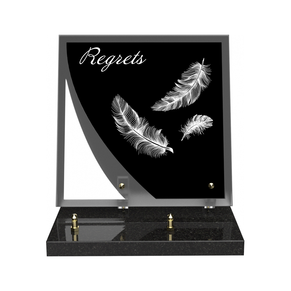 Plaque funéraire NOCTURNE – Plaques Funéraires Créations® – vue complémentaire