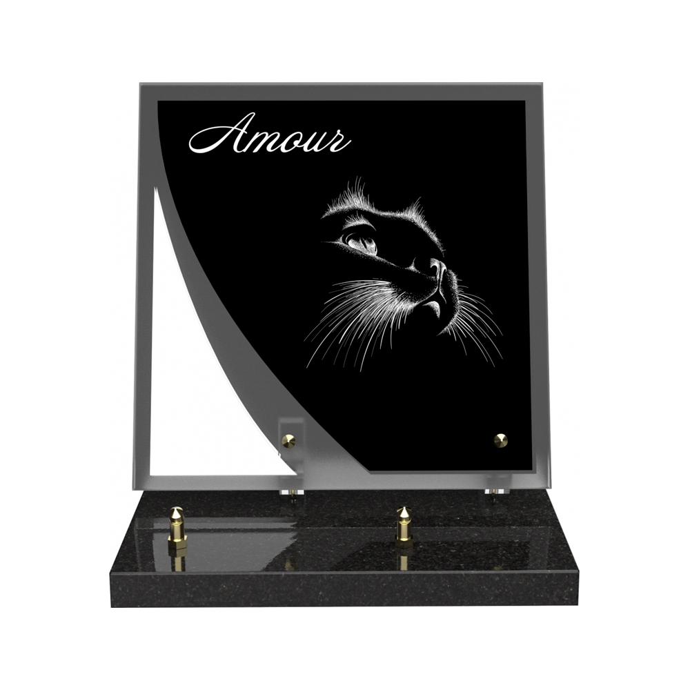 Plaque funéraire NOCTURNE – Plaques Funéraires Créations® – vue complémentaire