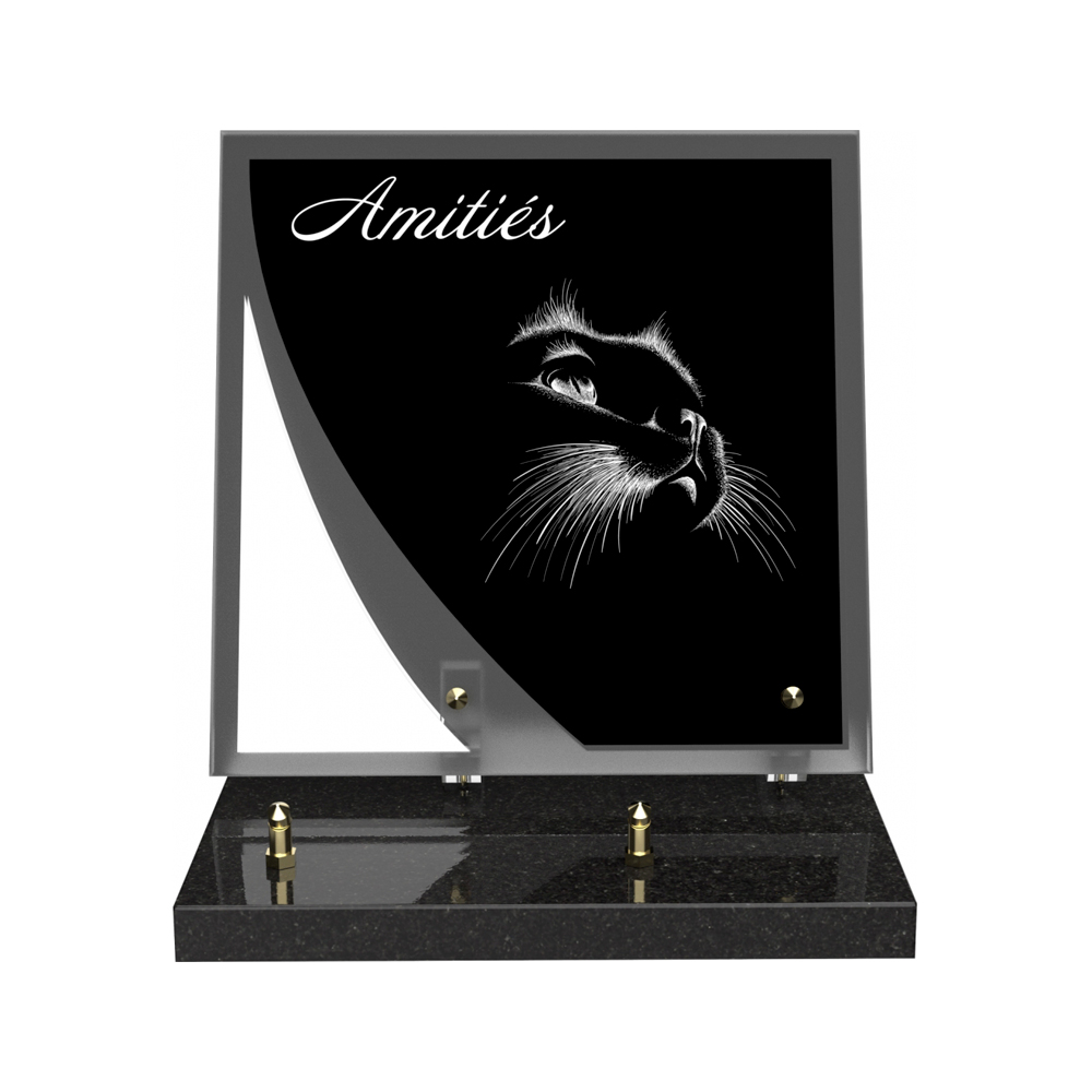 Plaque funéraire NOCTURNE – Plaques Funéraires Créations® – vue complémentaire
