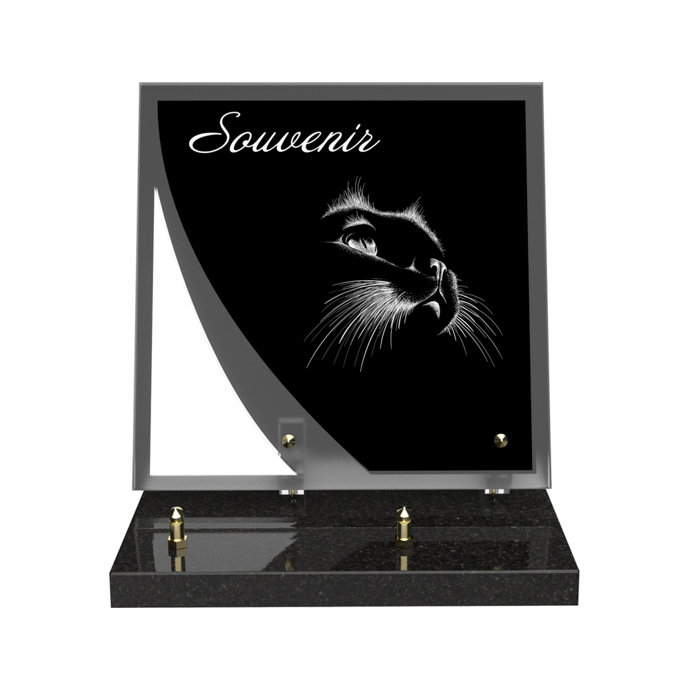 Plaque funéraire NOCTURNE – Plaques Funéraires Créations® – vue complémentaire