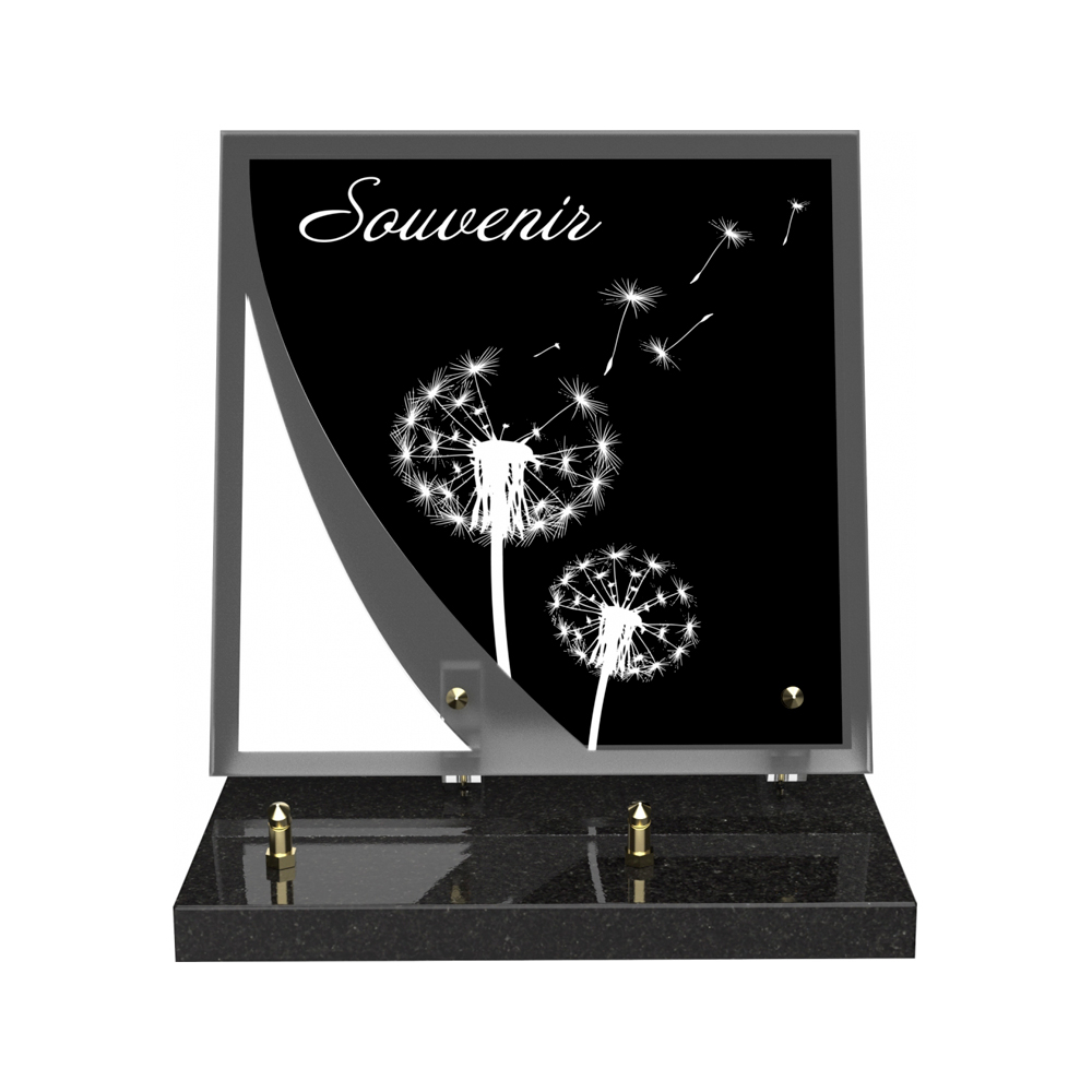 Plaque funéraire NOCTURNE – Plaques Funéraires Créations® – vue complémentaire